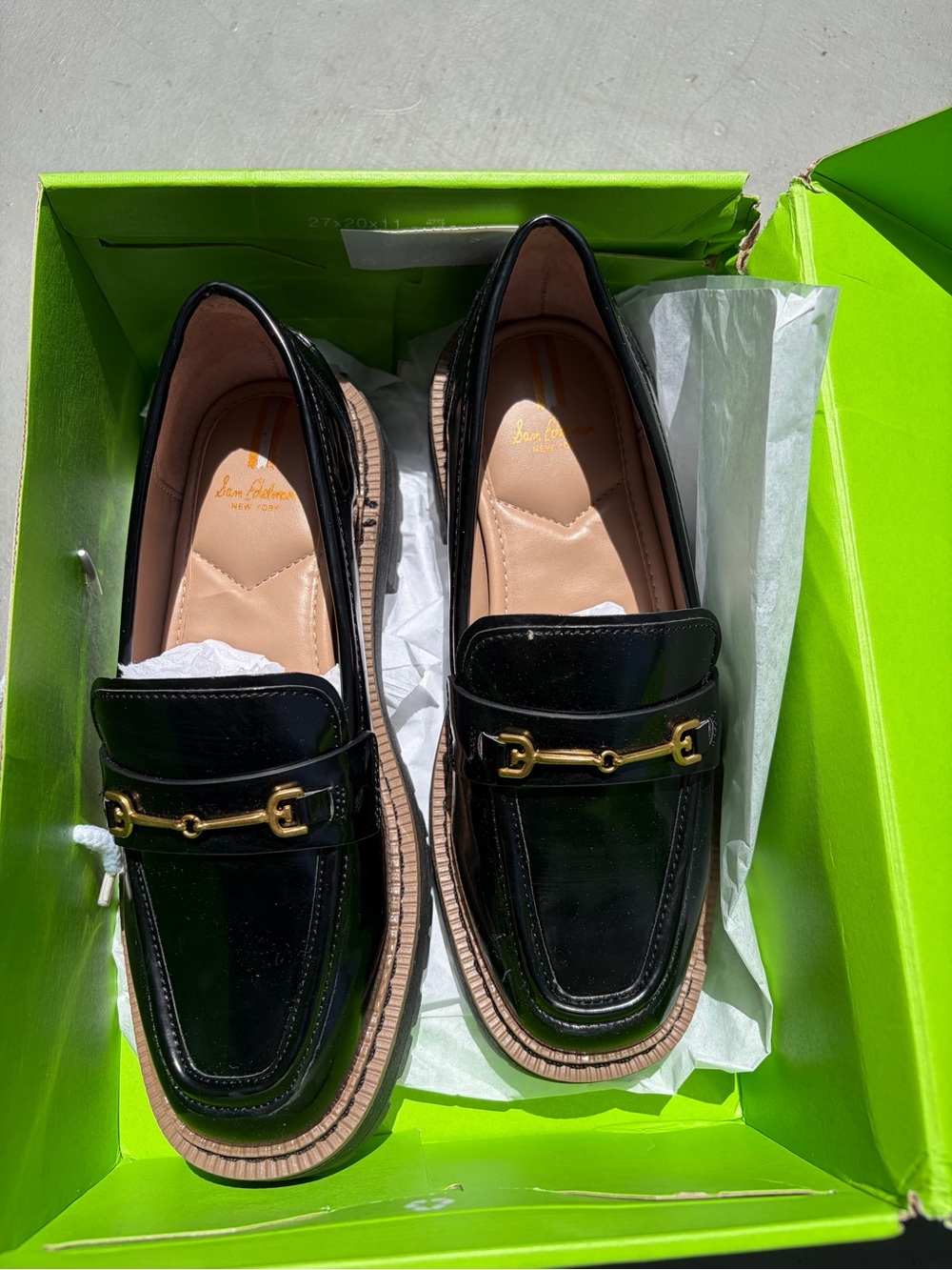 Sam Edelman Laurs Girl's Black Loafers FS 3M